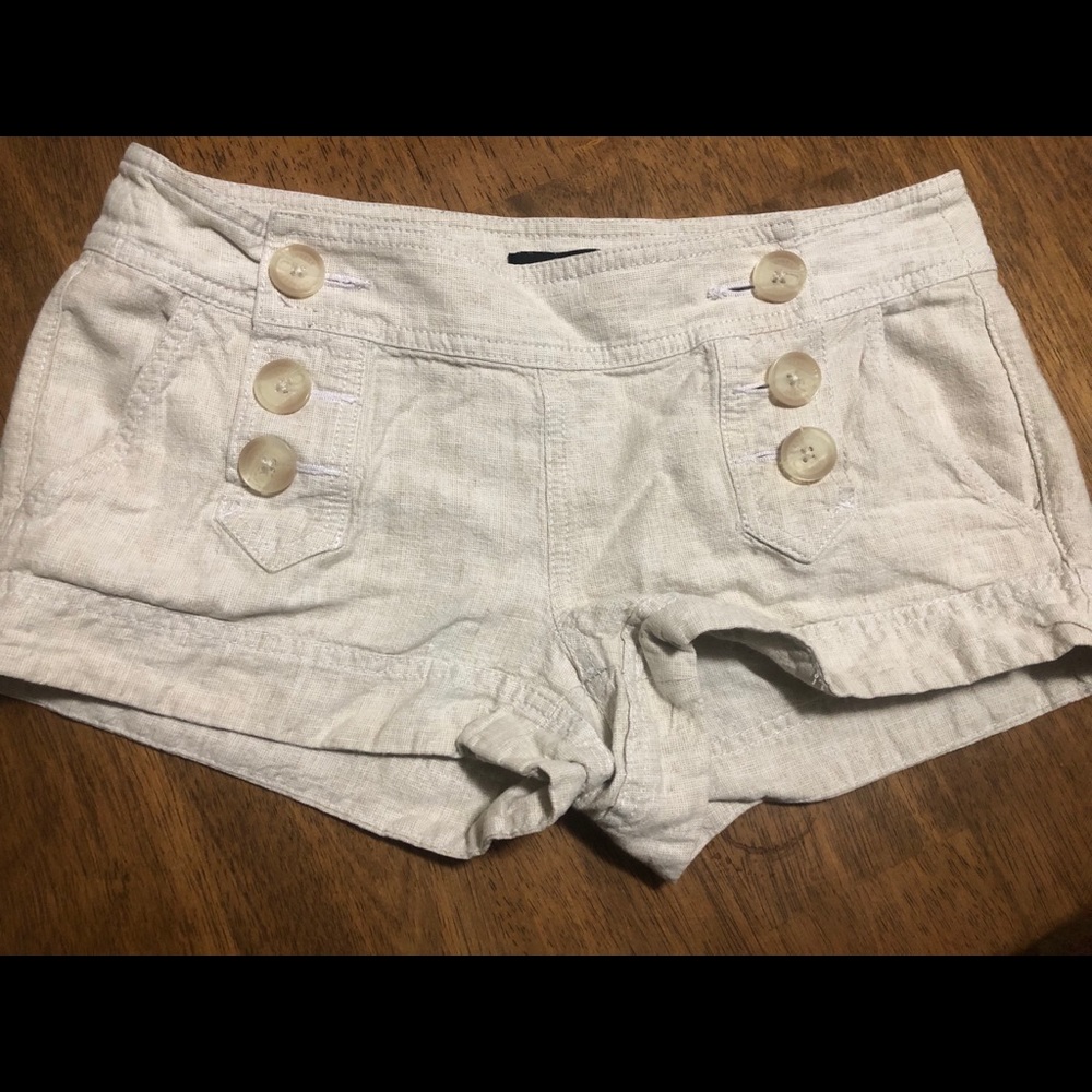 Express khaki linen shorts size 2